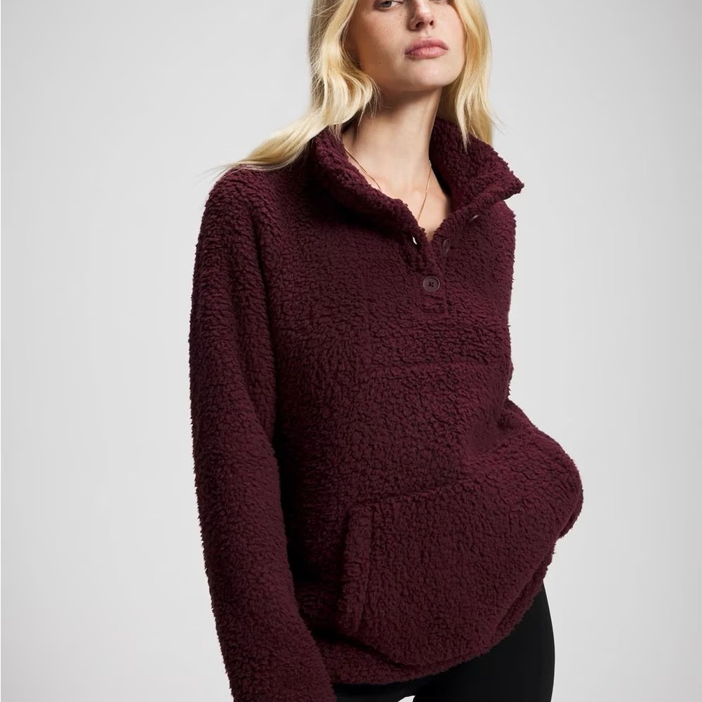 Soma Rich Burgundy Teddy Jacket
